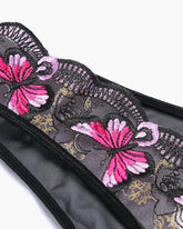 Embroidered Mesh Panties